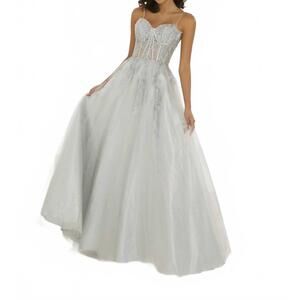 NEW TIFFANY DESIGNS women's prom dress in ivory
